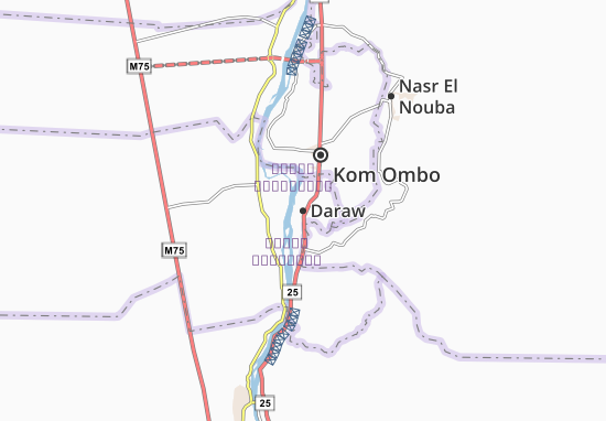 Karte Stadtplan Daraw