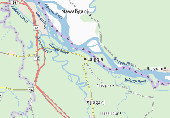 Karte Stadtplan Lalgola