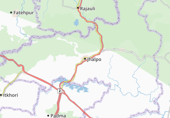Karte Stadtplan Jhalpo