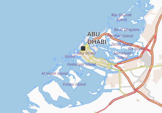 Karte Stadtplan Al Bateen 95