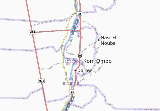 Kaart Plattegrond Kom Ombo