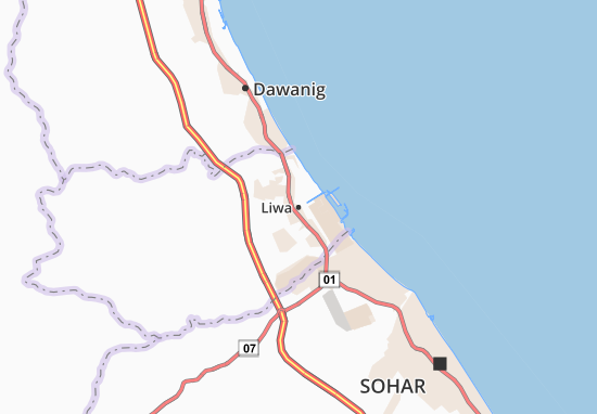 Karte Stadtplan Liwa