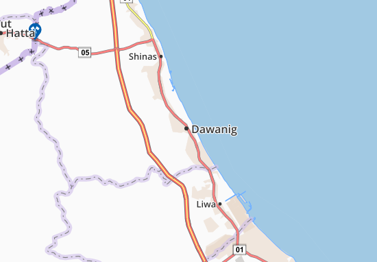 Karte Stadtplan Dawanig