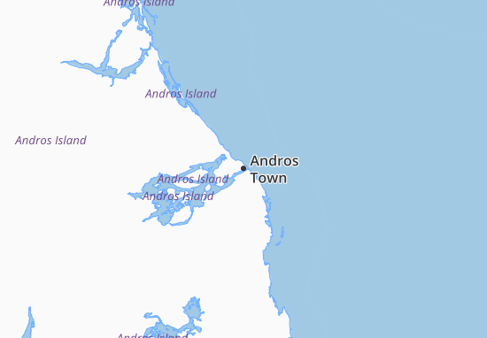 Kaart Plattegrond Andros Town