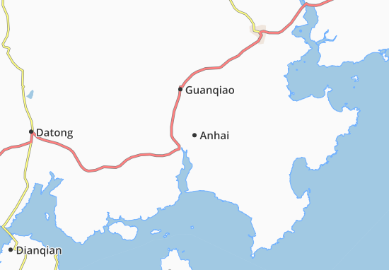 Karte Stadtplan Anhai