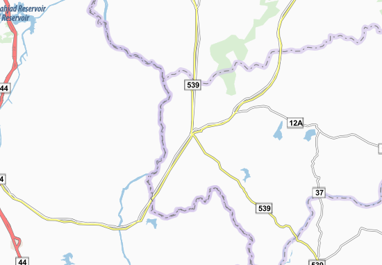Karte Stadtplan Tikamgaph