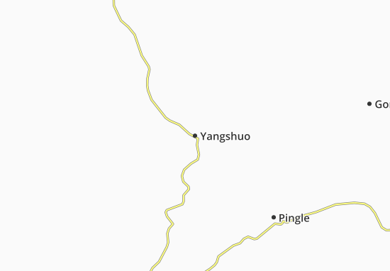 Mapa Yangshuo