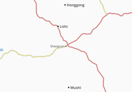 Kaart Plattegrond Shaoguan