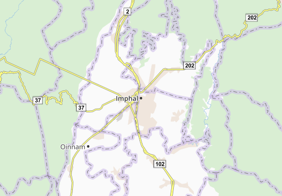 Mapa Imphal