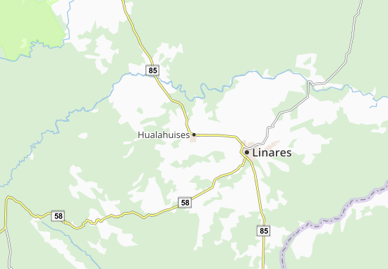 Hualahuises Map