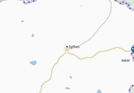 Karte Stadtplan Sylhet