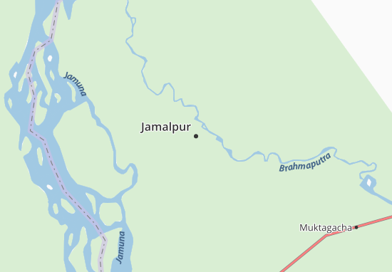 Kaart Plattegrond Jamalpur
