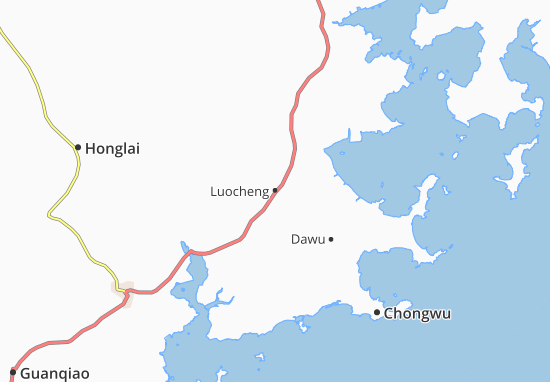 Mapa Luocheng