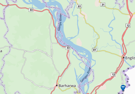 Karte Stadtplan Rajmahal