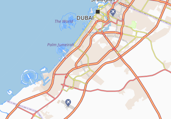 Karte Stadtplan Al Barsha South Second