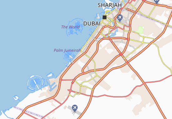 Karte Stadtplan Al Barsha Second