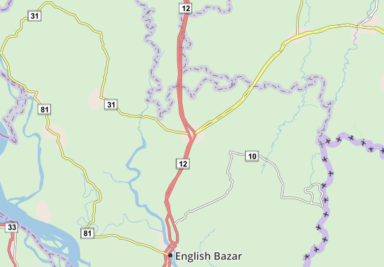 Gajol Map