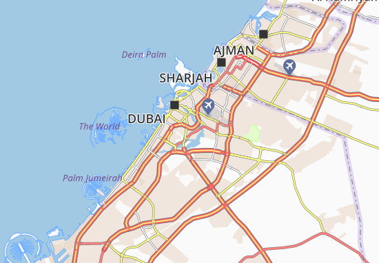 Karte Stadtplan Al Jadaf