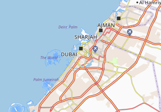 Karte Stadtplan Al Jafiliya