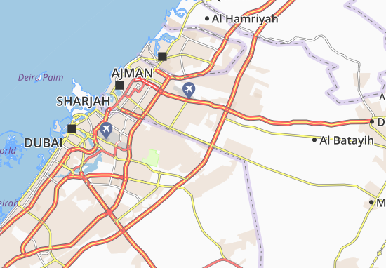 Karte Stadtplan Hoashi