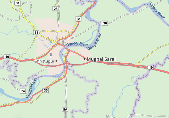 Karte Stadtplan Mughai Sarai
