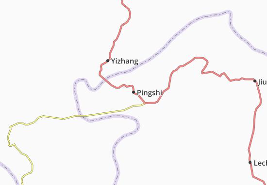 Karte Stadtplan Pingshi