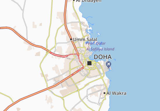 Karte Stadtplan Madinat Khalifa South