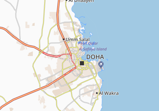 Karte Stadtplan Al Khuwair