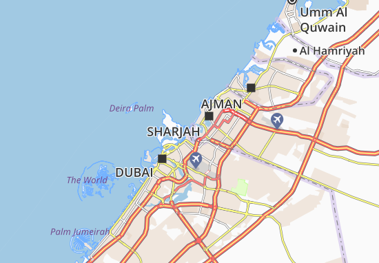 Karte Stadtplan Al Mamzar