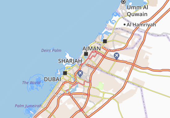 Karte Stadtplan Al Majaz-3