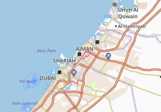 Karte Stadtplan Al Majaz-1