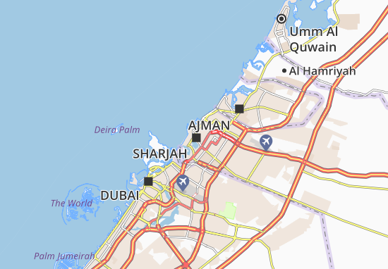 Karte Stadtplan Al Jubail