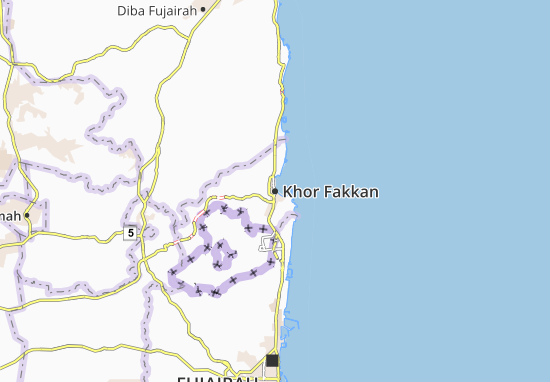 Mappe-Piantine Khor Fakkan