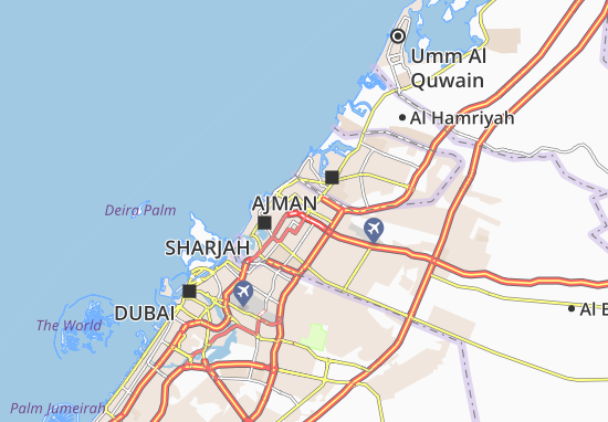 Karte Stadtplan Al Falaj