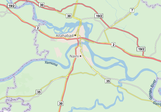 Karte Stadtplan Naini