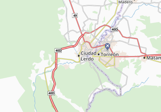 Ciudad Lerdo Map