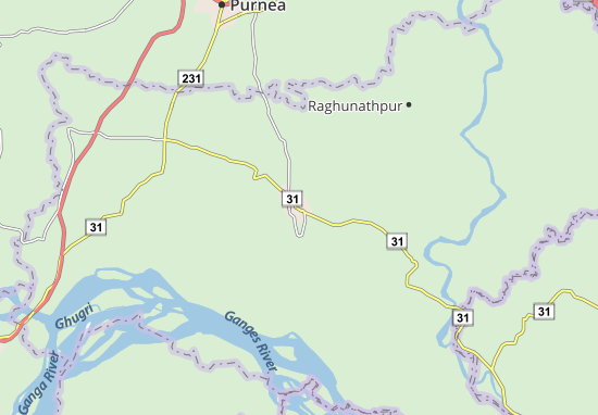 Karte Stadtplan Katihar