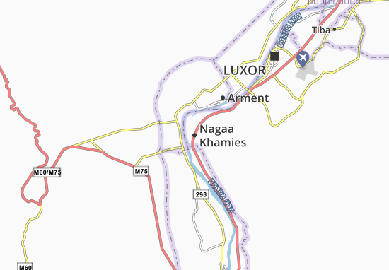 Kaart Plattegrond Nagaa Khamies