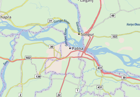 Carte-Plan Patna