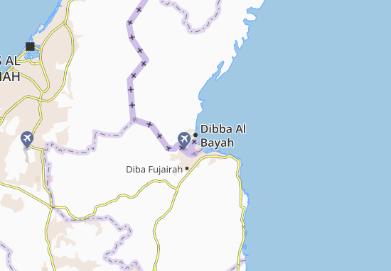 Mapa Dibba Al Bayah