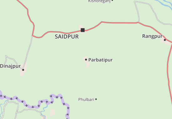 Karte Stadtplan Parbatipur