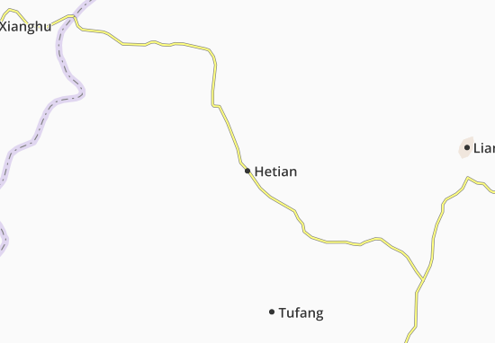 Mapa Hetian