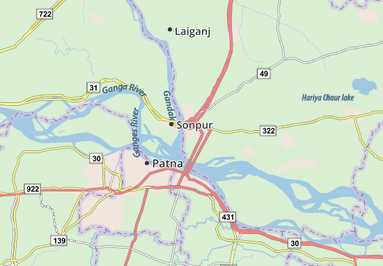 Karte Stadtplan Hajipur