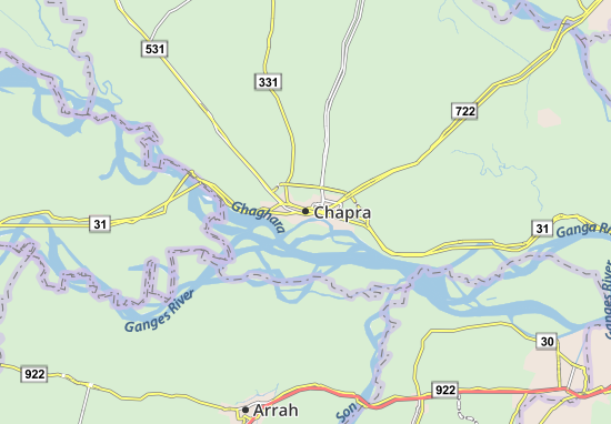 Karte Stadtplan Chapra