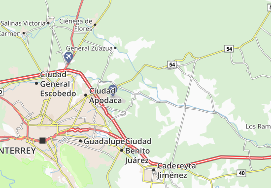 Karte Stadtplan Pesquería