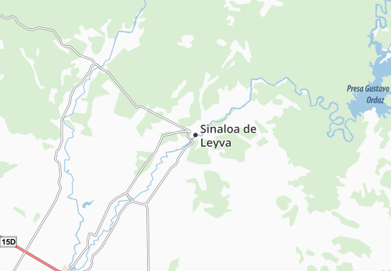 Sinaloa de Leyva Map