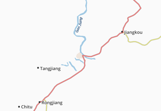 Kaart Plattegrond Ganzhou