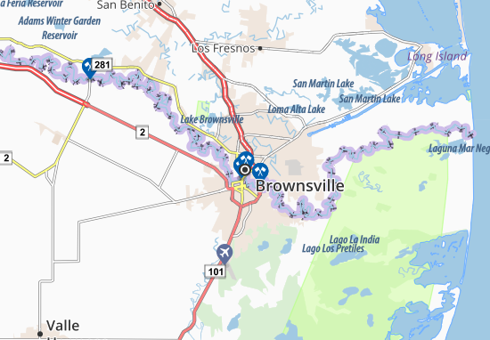 Mapa Brownsville