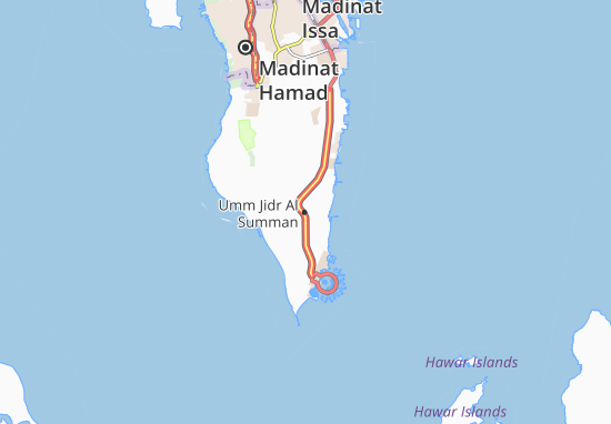 Mapa Umm Jidr Al Summan