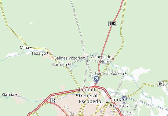 Mapa Salinas Victoria